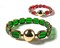 Gold Brushed Glass Holiday, Christmas Nausea Relief Bracelets for Motion Sickness, Sea Sickness, Morning Sickness product 1